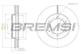 BREMSI CD7441V - B. DISC TOYOTA
