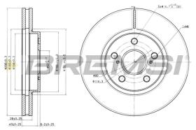 BREMSI CD7446V - B. DISC TOYOTA, LEXUS