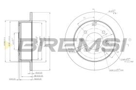 BREMSI CD7448S - B. DISC KIA, HYUNDAI