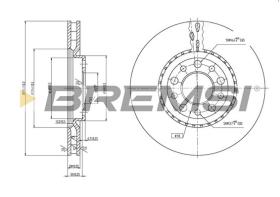 BREMSI CD7449V - B. DISC ALFA ROMEO