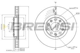 BREMSI CD7451V - B. DISC FIAT, ALFA ROMEO, JEEP