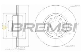 BREMSI CD7452S - B. DISC FIAT, ALFA ROMEO, JEEP