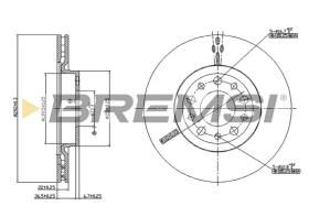 BREMSI CD7454V - B. DISC ALFA ROMEO