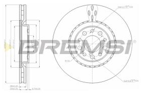 BREMSI CD7455V - B. DISC ALFA ROMEO, JEEP