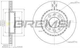 BREMSI CD7456V - B. DISC ALFA ROMEO