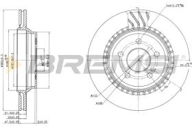 BREMSI CD7457V - B. DISC MERCEDES-BENZ