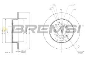 BREMSI CD7466S - B. DISC MG, HONDA