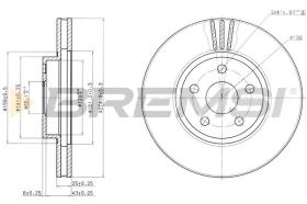 BREMSI CD7484V - B. DISC TOYOTA