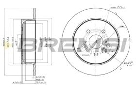 BREMSI CD7486S - B. DISC TOYOTA