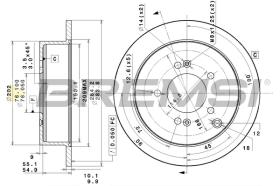 BREMSI CD7493S - B. DISC HYUNDAI, KIA