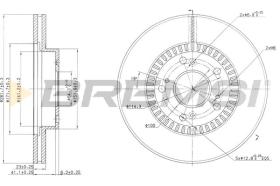 BREMSI CD7496V - B. DISC HONDA