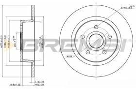 BREMSI CD7497S - B. DISC FORD