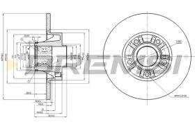 BREMSI CD7498S - B. DISC RENAULT, NISSAN, OPEL