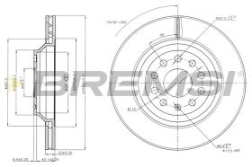 BREMSI CD7503V - B. DISC VW, AUDI, SKODA, SEAT