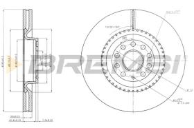 BREMSI CD7504V - B. DISC VW, AUDI, SEAT, SKODA