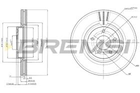 BREMSI CD7505V - B. DISC NISSAN, INFINITI