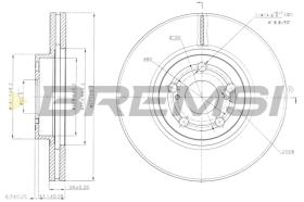 BREMSI CD7508V - B. DISC TOYOTA