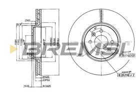 BREMSI CD7513V - B. DISC RENAULT