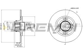 BREMSI CD7515S - B. DISC RENAULT