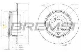 BREMSI CD7518S - B. DISC LAND ROVER