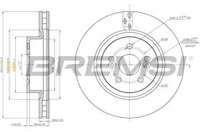 BREMSI CD7524V - B. DISC RENAULT