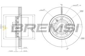 BREMSI CD7526V - B. DISC VW, AUDI