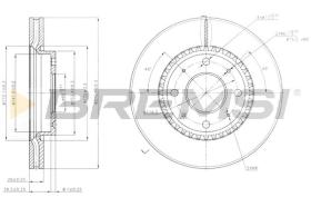 BREMSI CD7528V - B. DISC KIA