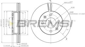 BREMSI CD7529V - B. DISC HYUNDAI