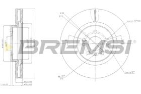 BREMSI CD7533V - B. DISC MERCEDES-BENZ