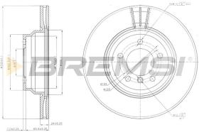 BREMSI CD7535V - B. DISC BMW