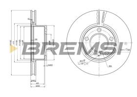 BREMSI CD7536V - B. DISC BMW