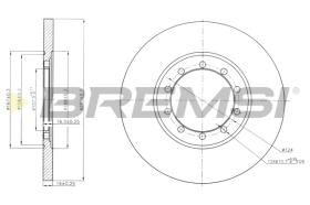 BREMSI CD7537S - B. DISC FORD