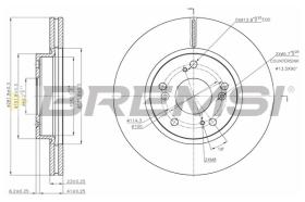 BREMSI CD7539V - B. DISC HONDA