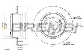 BREMSI CD7540S - B. DISC HONDA