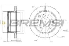 BREMSI CD7543V - B. DISC KIA