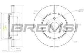 BREMSI CD7544V - B. DISC TOYOTA, LEXUS
