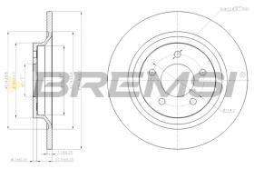 BREMSI CD7547S - B. DISC MAZDA