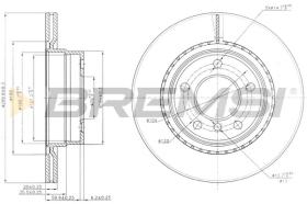 BREMSI CD7549V - B. DISC BMW