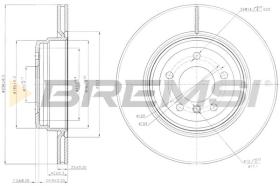 BREMSI CD7550V - B. DISC BMW