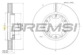 BREMSI CD7552V - B. DISC NISSAN