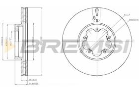 BREMSI CD7555V - B. DISC FORD