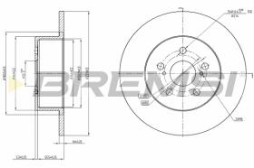 BREMSI CD7556S - B. DISC TOYOTA