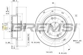 BREMSI CD7558S - B. DISC HONDA