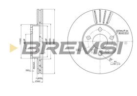 BREMSI CD7559V - B. DISC FORD, VW, SEAT