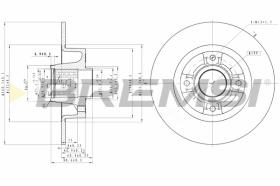 BREMSI CD7571S - B. DISC RENAULT