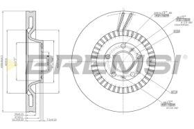 BREMSI CD7572V - B. DISC VW, AUDI