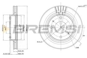 BREMSI CD7577V - B. DISC HYUNDAI