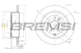 BREMSI CD7578S - B. DISC LAND ROVER