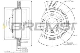 BREMSI CD7581V - B. DISC BMW
