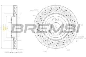 BREMSI CD7582V - B. DISC MERCEDES-BENZ